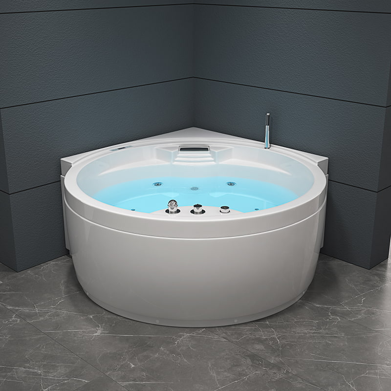 2 Person Leisure Massage LED Surround Freestanding Bathtub RL-6139