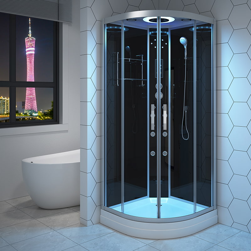 5MM tempered glass door shower cabin RL-D09(B)-OTO