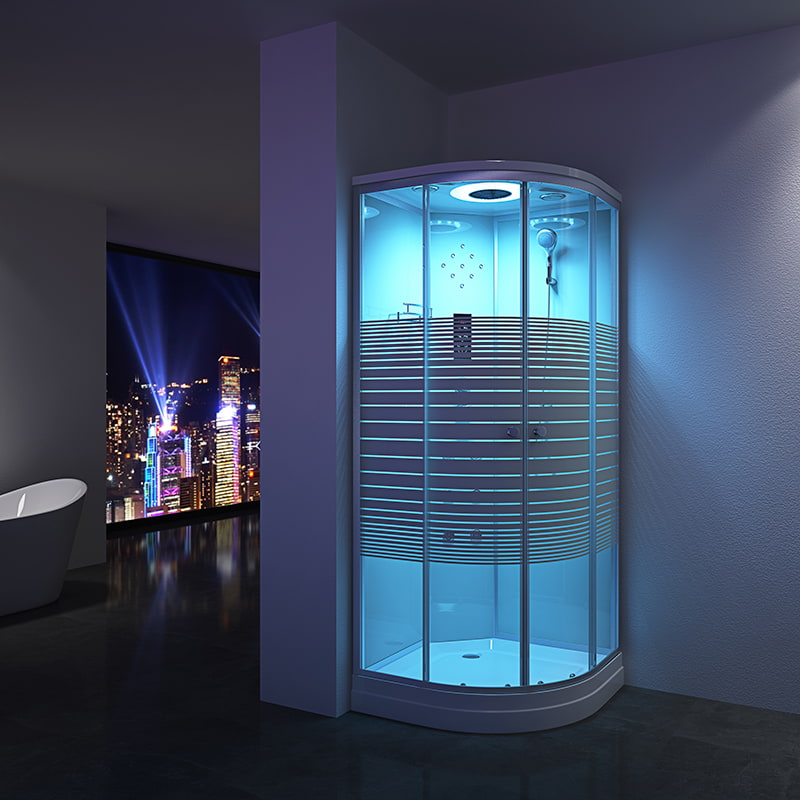 Custom Aluminum shower RL-D09(W)-With stripes