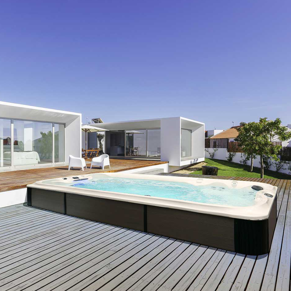 Outdoor Swimming Lounge Heated Acrylic Hot tub Swimming Outdoor Spa Pool Floor Stand Outdoor Shower For Pool